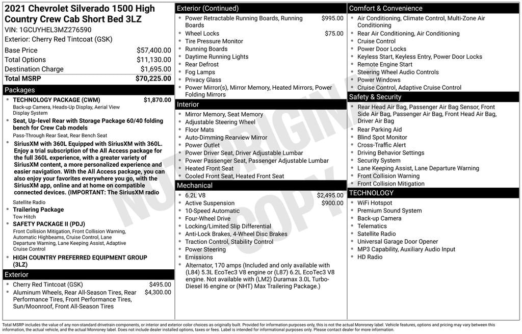 chevrolet silverado 1500 2021 1GCUYHEL3MZ276590 image chevrolet silverado 1500 2021 1GCUYHEL3MZ276590 image